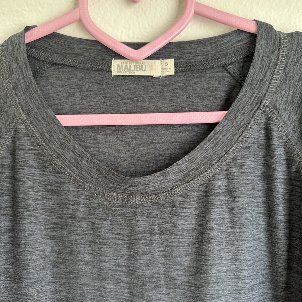 Barefoot Dreams Malibu Collection Gray Butterchic Knit Long Sleeve Top SZ Small - Picture 3 of 7